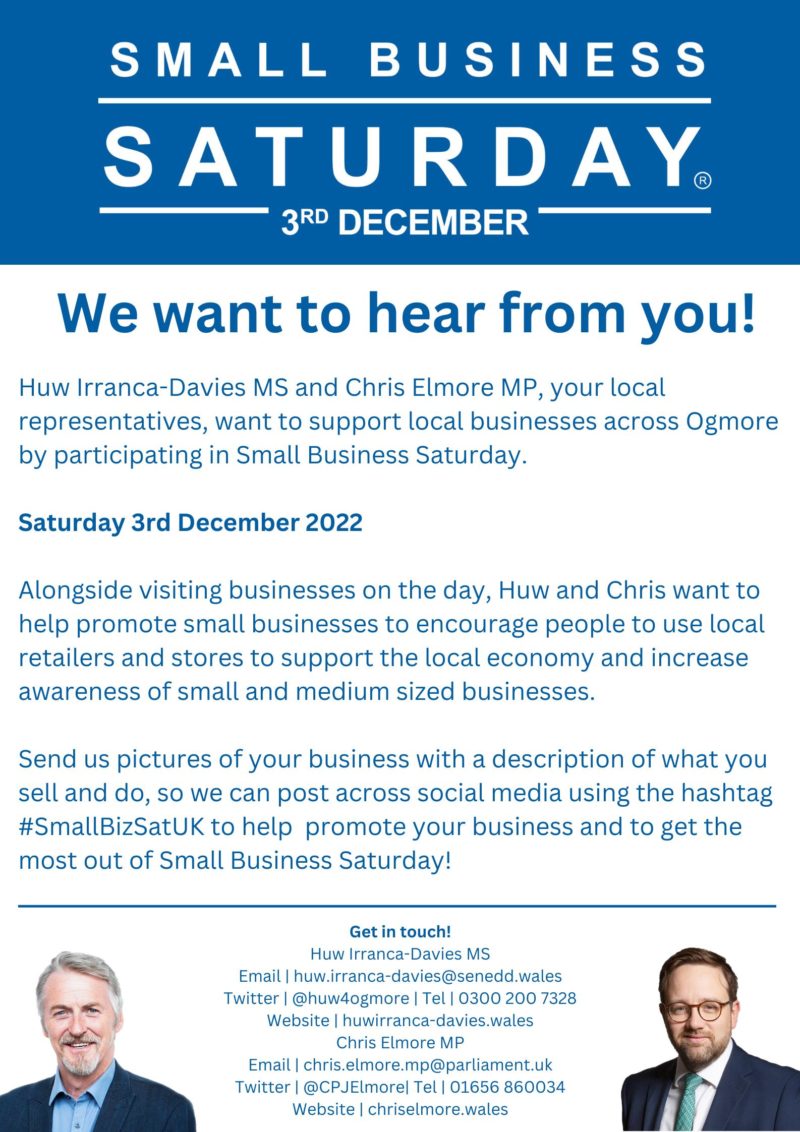 Small Business Saturday poster