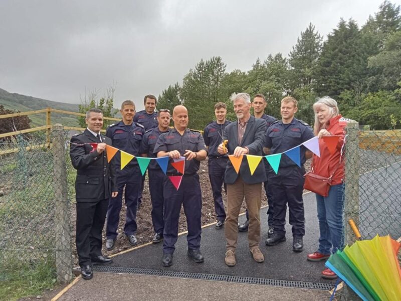 Ogmore Vale Fire & Rescue Service opening of community garden