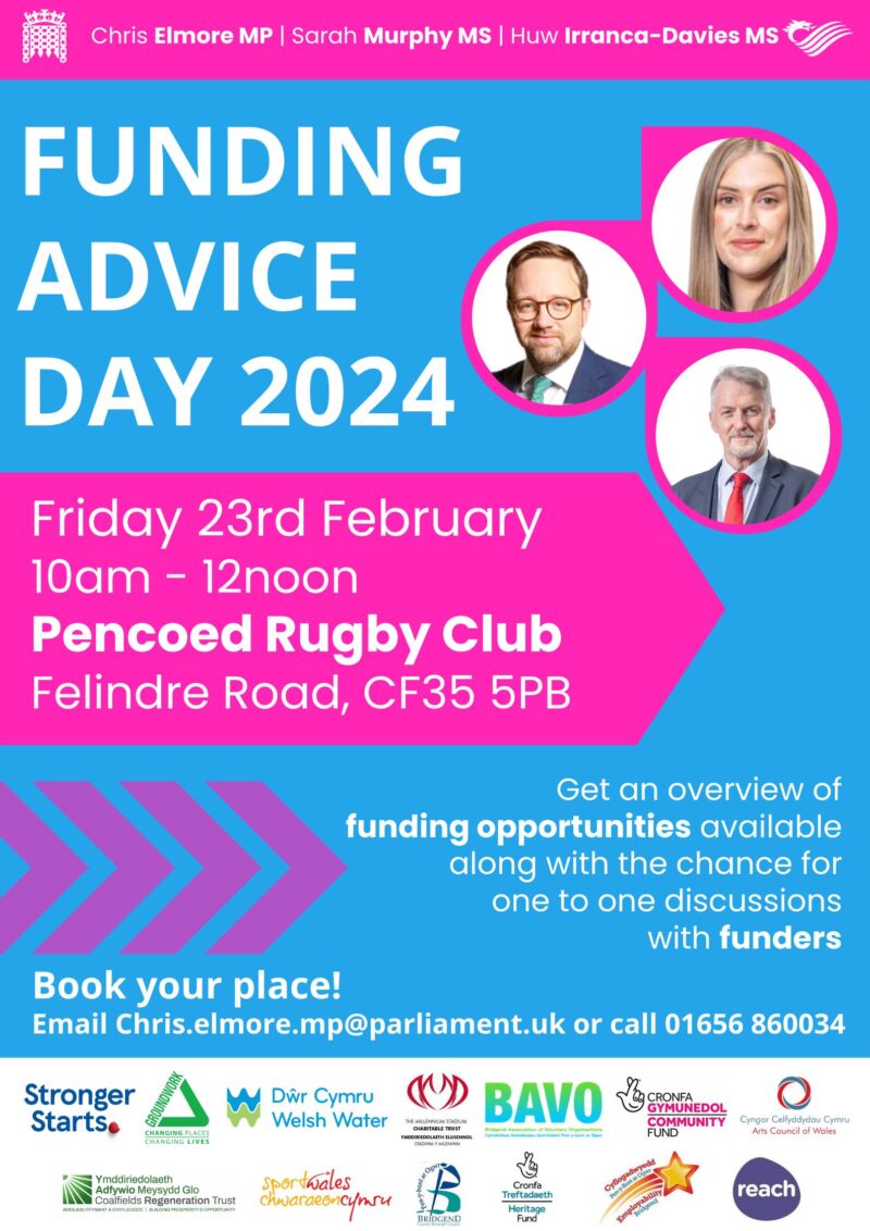 Funding Advice Day poster